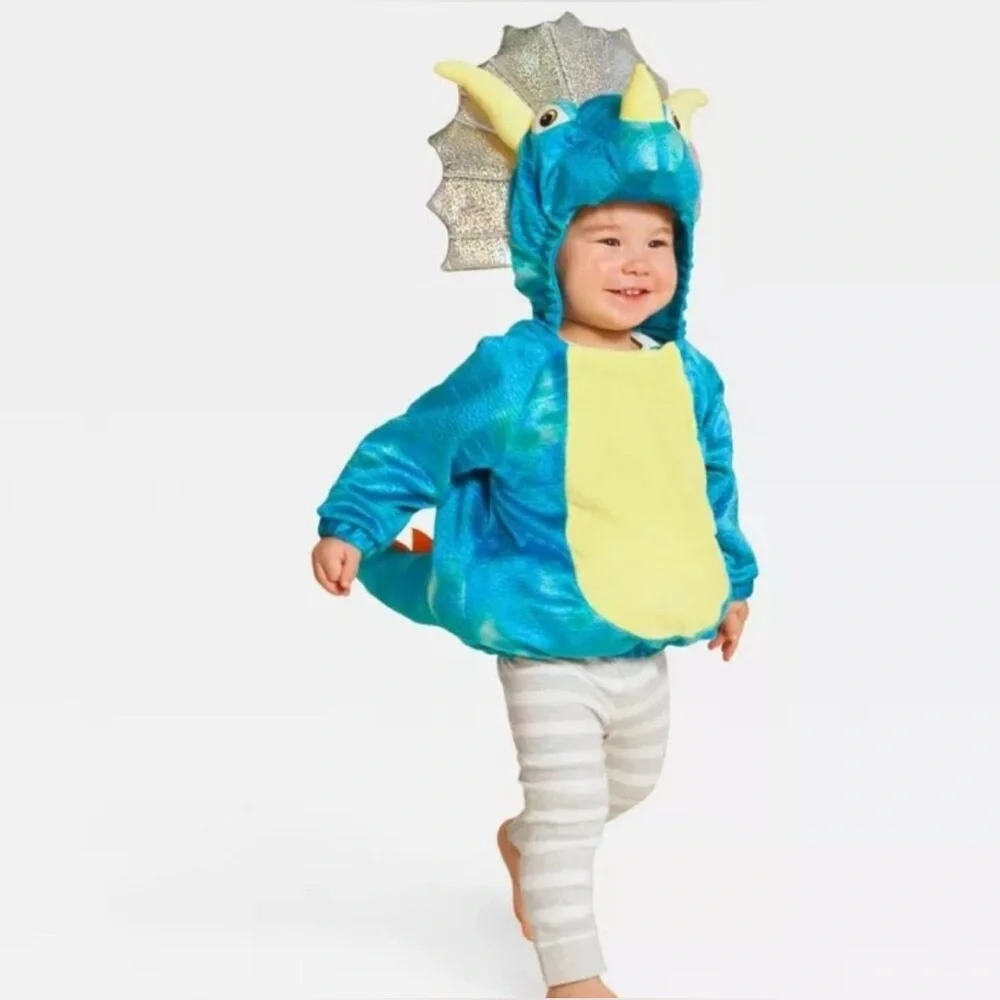 NEW Hyde & Eek Infant Triceratops Halloween Costume size 0-6 Months
